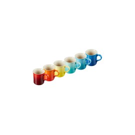 Set 6 Tazas para Café Seattle Rainbow 350ml